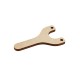 Wooden Pendant Sling Airplane 30x55mm