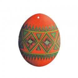 Wooden Pendant Egg 48x60mm