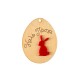 Wooden Pendant Easter Egg Plexi Acrylic Hare 60x46mm