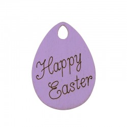 Wooden Pendant Easter Egg 40x30mm