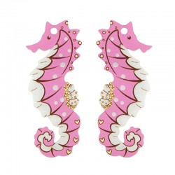 Plexi Acrylic Pendant Seahorse 21x51mm (2pcs/Set)