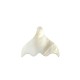 Shell Charm Whale Tail 25x20mm