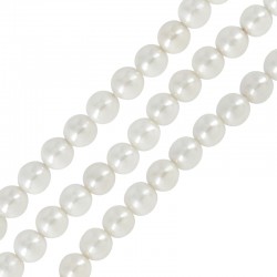 Pearlin on Natural Shell Bead Round 4mm (~92pcs)