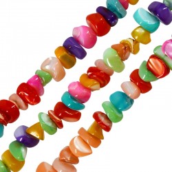 Shell Bead Irregular 6-8mm (Ø~0.3mm) (~108pcs)