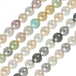 Pearlin on Natural Shell Bead Round 4mm