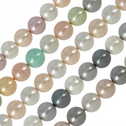 Pearlin on Natural Shell Bead Round 8mm