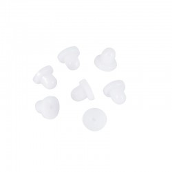 Tapa de Silicona Para Pendientes 6 x 5,6 mm