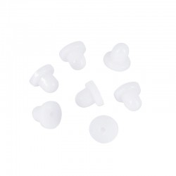 Tapa de Silicona Para Pendientes 8,5 x 5,6 mm