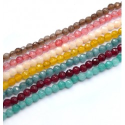 Agate Bead Faceted 4mm (~92pcs/string)