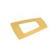 Brass Pendant Trapezoid Hammered 40x50mm