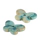 Enameled Ceramic Pendant Butterfly 30x12mm Ø3mm