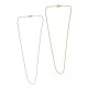 Brass Necklace Chain Oval 1.5mm 40cm