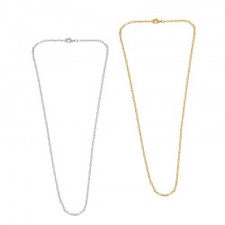 Brass Necklace Chain w/ Clasp 440mm/2.4mm