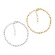 Chaîne de Bracelet en Laiton avec perles et fermoir 140mm/3.4mm
