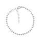 Chaîne de Bracelet en Laiton avec perles et fermoir 140mm/3.4mm