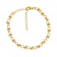 Brass Bracelet Chain w/ Beads & Clasp 150mm/4.2mm