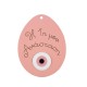 Ξύλινο & Πλέξι Ακρυλικό Μοτίφ Αυγό Μάτι 1η Ανάσταση 60x46mm