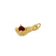 Ciondolo con Coniglio in Ottone e Zirconi 8X16 mm