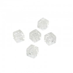 Acrylic Bead Cube (~10mm)