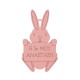 Wooden Pendant Easter Bunny 90x52mm