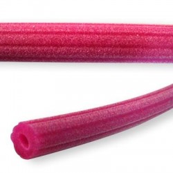 Filo di Caucciù tipo Regaliz Effetto Velluto Forato 10x7mm (Ø 4.0mm)