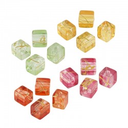 Acrylic Bead Cube (~8mm)