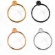 Boucle D'Oreille en Laiton Cercle 23 x 26 mm