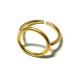 Brass Cast Finger Ring Circle 14mm