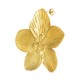 Boucles d'Oreilles Fleur en Acier Inoxydable 304 50x51.3mm