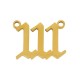 Stainless Steel 304 Pendant Angel Numbers “111” 12x16mm
