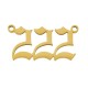 Ciondolo in Acciaio Inossidabile 304 con Numeri Angelici 222 24X10 mm
