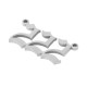 Stainless Steel 304 Pendant Angel Numbers “222” 24x10mm