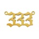 Stainless Steel 304 Pendant Angel Numbers “333” 22x12mm