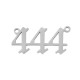 Stainless Steel 304 Charm Angel Numbers “444” 25x11mm