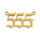 Stainless Steel 304 Charm Angel Numbers “555” 23x11mm