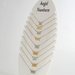Ciondolo in Acciaio Inossidabile 304 con Numeri Angelici 777 23X12 mm