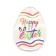 Πλέξι Ακρυλικό Μοτίφ Πασχαλινό Αυγό "Happy Easter" 50x70mm