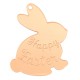 Πλέξι Ακρυλικό Μοτίφ Κουνέλι "Happy Easter" 51x60mm