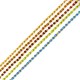 Μεταλλική Μπρούτζινη Αλυσίδα με Miyuki Κρυσταλλάκια 1.5mm