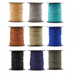 Artificial Suede Cord Flat (~2.6-2.8mm) (~30mtrs)