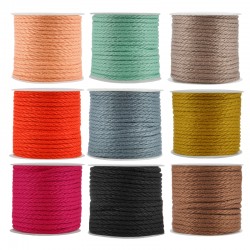 Braided Round Cord 3mm (~10mtrs)