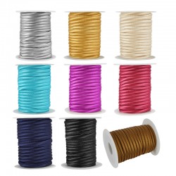 Satin Cord Round (~5mm) (~10mtrs)