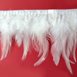Cotton Lace Feather ~8-15cm (1mtr/pack)