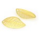 Pendente in Metallo Ottone Foglia 16x26mm