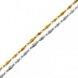 Chaîne maille Ovale 3x8mm/3mm en Acier Inoxydable 304