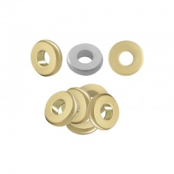 Perles Rondelles 4mm/1.5mm (Ø1.6mm) en Acier Inoxydable 303