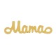 Intercalaire “Mama” 31x8.7mm/1.3mm en Acier Inoxydable 304