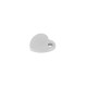 Breloque Cœur 8mm (Ø1.3mm) en Acier Inoxydable 304