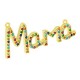 Connettore in Metallo Ottone "Mama" con Zirconi 39x17mm
