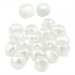 Pearl ABS Bead Round Irregular 6mm (Ø1mm)